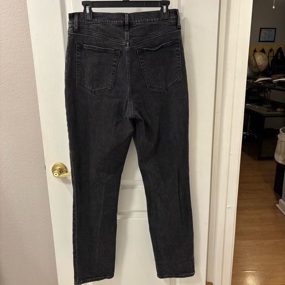 Abercrombie & Fitch The 90s Slim Straight Ultra High Rise Black Jeans size 10/30 - Picture 5 of 14